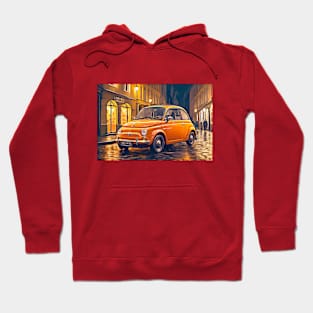 Orange Fiat 500 Hoodie